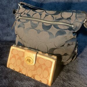 Coach bag and wallet